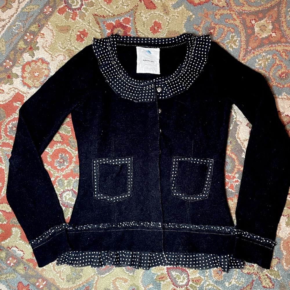 Anthropologie Polka Dot Blazer